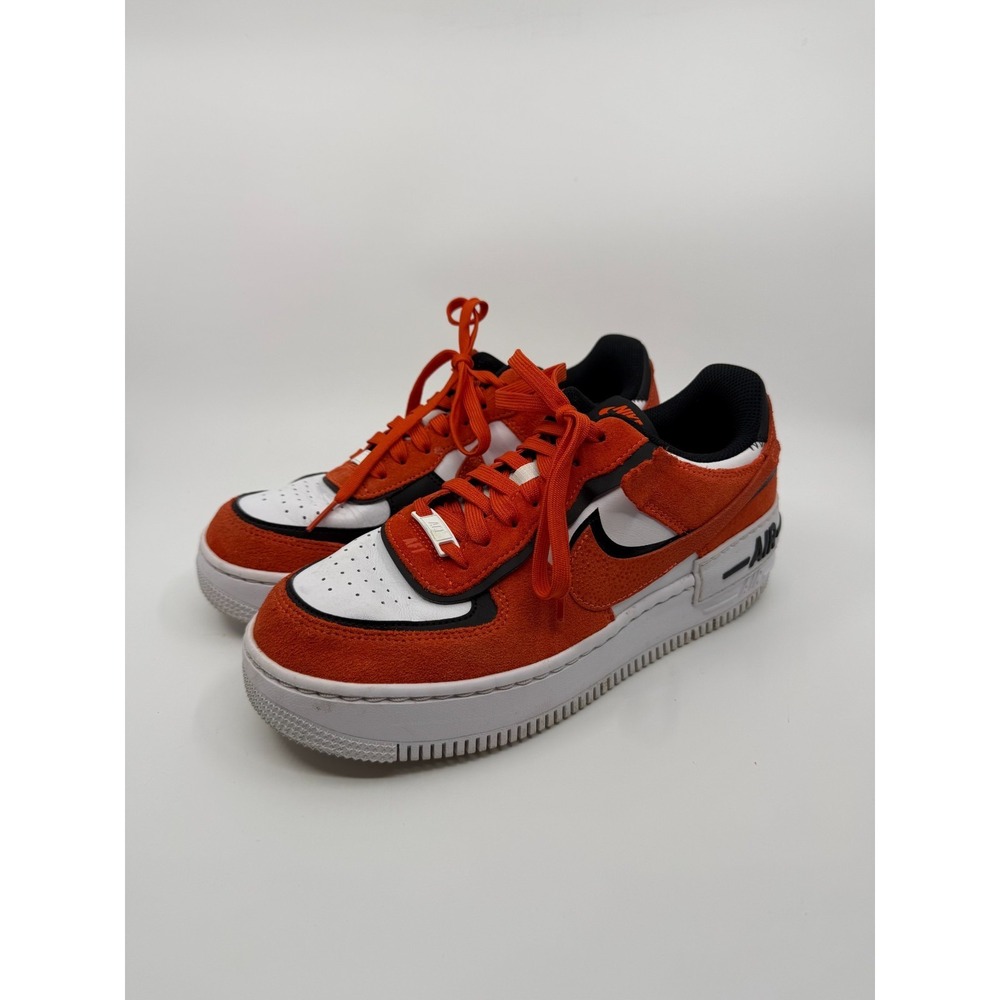 Nike Womens Air Force 1 Shadow Guava Ice Black White Sneakers Size 9 Retro READ